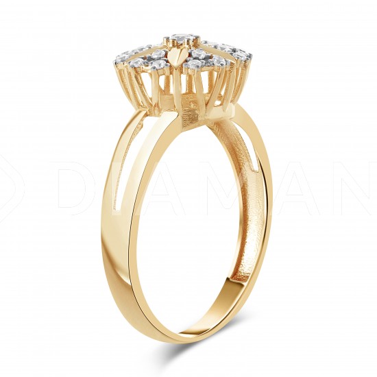 Золотое кольцо с цирконием арт. 101221.10.20-92
