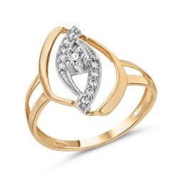 Золотое кольцо с цирконием арт. 111221.10.19-316
