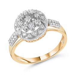 Золотое кольцо с цирконием арт. 111221.10.24-202