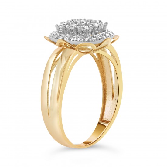 Золотое кольцо с цирконием арт. 111221.10.25-79