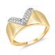 Золотое кольцо с цирконием арт. 111221.10.28-318