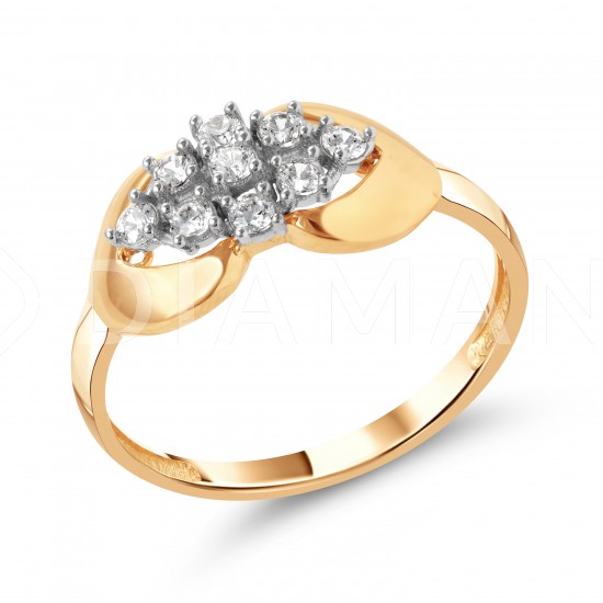 Золотое кольцо с цирконием арт. 111221.10.30-306