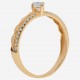 Золотое помолвочное кольцо, арт. 120621.04.09