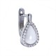 Серебряный комплект, кольцо, серьги и подвеска: размер 18, вес 10.82 гр.