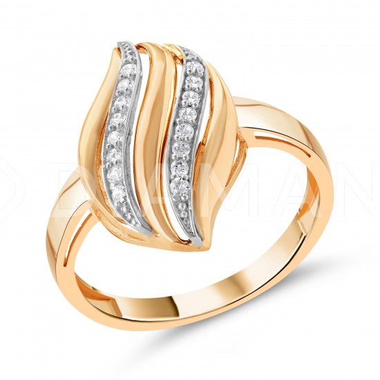 Золотое кольцо с цирконием арт. 131221.10.18-243