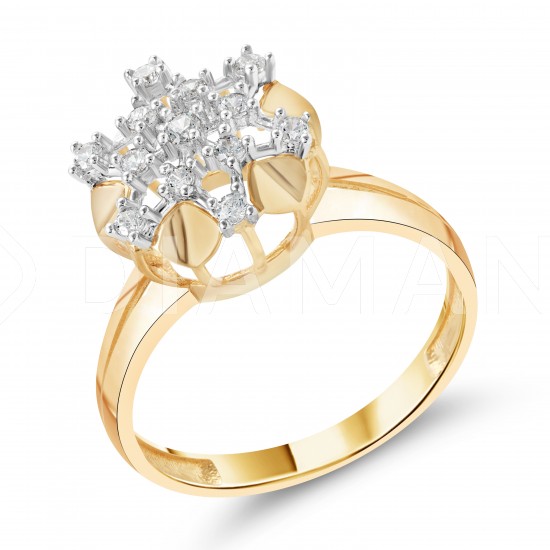 Золотое кольцо с цирконием арт. 131221.10.22-103