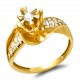 Золотое кольцо с бриллиантом арт. 141021.07.03