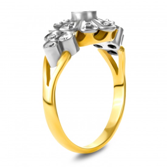 Золотое кольцо с бриллиантом арт. 141021.07.13