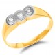 Золотое кольцо с бриллиантом арт. 141021.07.16