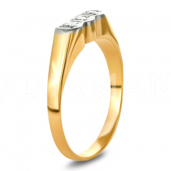 Золотое кольцо с бриллиантом арт. 141021.07.16