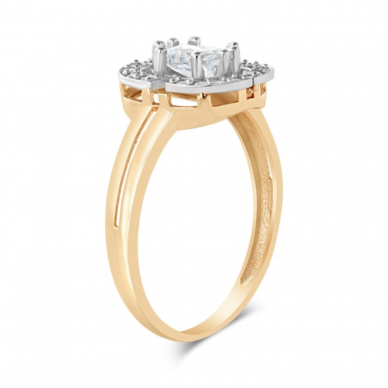 Золотое кольцо с цирконием арт. 151221.10.25-370