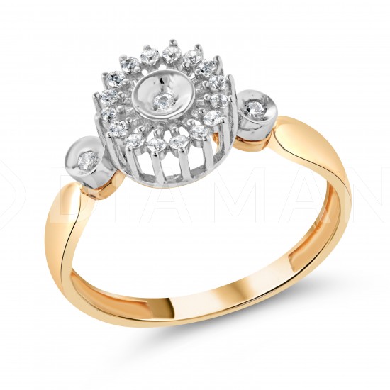 Золотое кольцо с цирконием арт. 151221.10.27-A033
