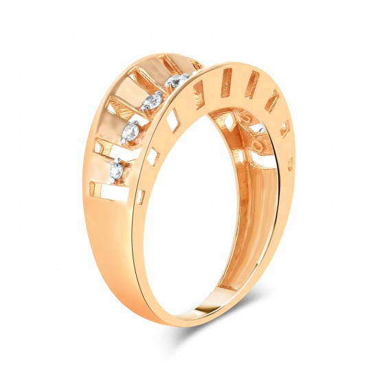 Золотое кольцо с цирконием арт. 151221.10.28-A015