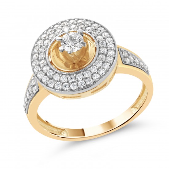 Золотое кольцо с цирконием арт. 151221.10.33