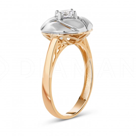 Золотое кольцо с цирконием арт. 151221.10.34