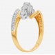 Золотое кольцо с бриллиантом, арт. 160421.04.14