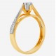 Золотое кольцо с бриллиантом, арт. 160421.04.19
