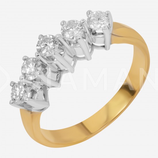 Золотое кольцо с бриллиантом, арт. 160421.04.21