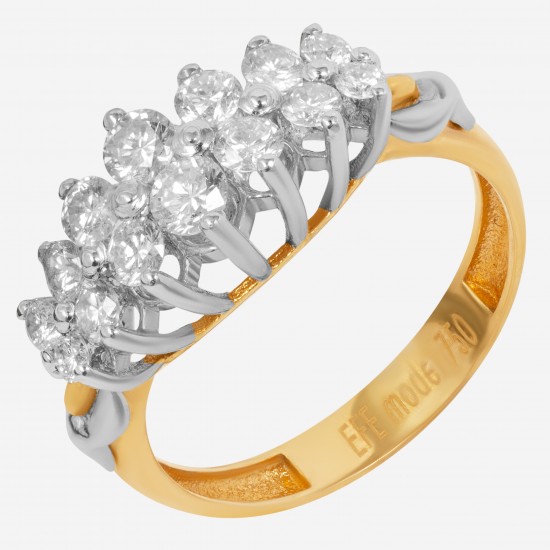 Золотое кольцо с бриллиантом, арт. 160421.04.22