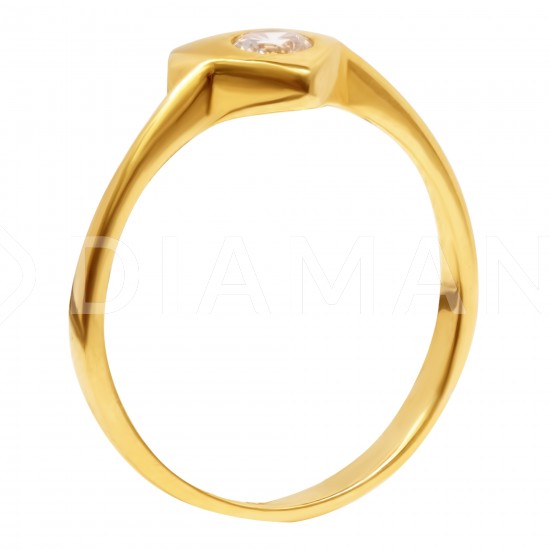 Золотой комплект, кольцо и серьги, арт. 160621.04.07