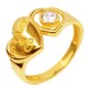 Золотой комплект, кольцо и серьги, арт. 160621.04.09
