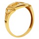 Золотой комплект, кольцо и серьги, арт. 160621.04.18