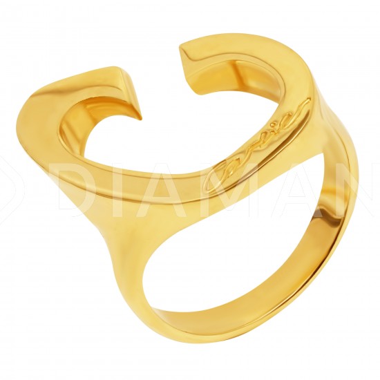 Золотой комплект, кольцо и серьги, арт. 160621.04.19