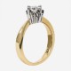 Золотое помолвочное кольцо с бриллиантом, арт. 170421.04.01