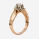 Золотое кольцо с бриллиантом, арт. 170421.04.12