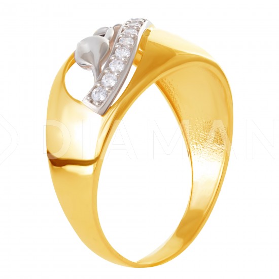 Золотое кольцо с цирконием арт. 171021.09.02.tk-252
