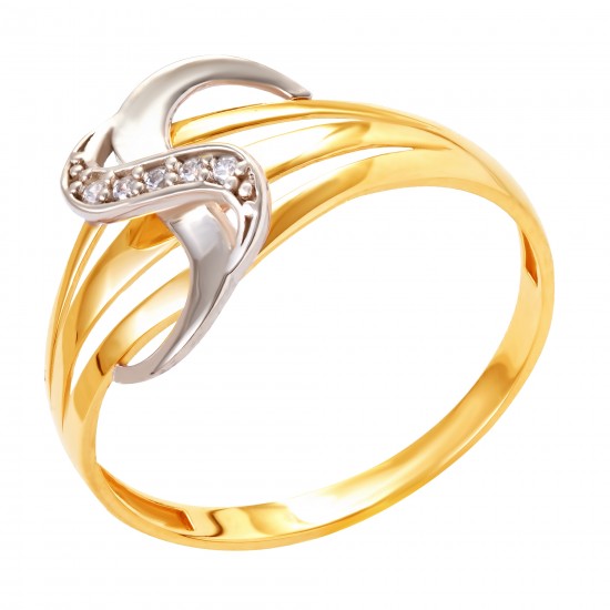 Золотое кольцо с цирконием арт. 171021.09.03.tk-254