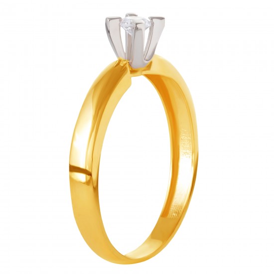 Золотое кольцо с цирконием арт. 171021.09.04.tk-150