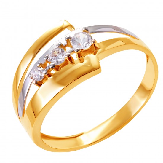 Золотое кольцо с цирконием арт. 171021.09.07.tk-215