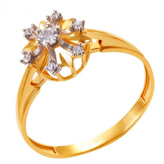 Золотое кольцо с цирконием арт. 171021.09.10.tk-220
