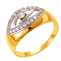 Золотое кольцо с цирконием арт. 171021.09.12.tk-95