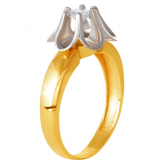 Золотое кольцо с цирконием арт. 171021.09.13.tk-289
