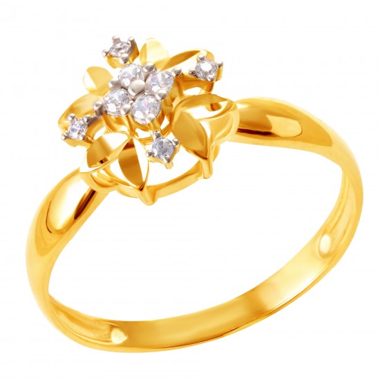 Золотое кольцо с цирконием арт. 171021.09.17.tk-104