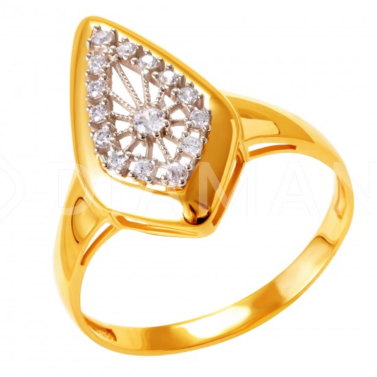 Золотое кольцо с цирконием арт. 171021.09.20.tk-192