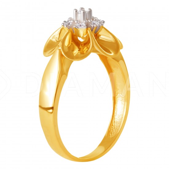 Золотое кольцо с цирконием арт. 171021.09.21.tk-90