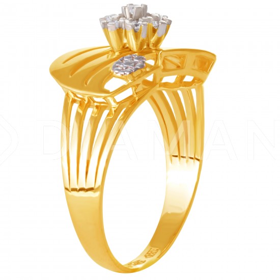 Золотое кольцо с цирконием арт. 171021.09.22.tk-249