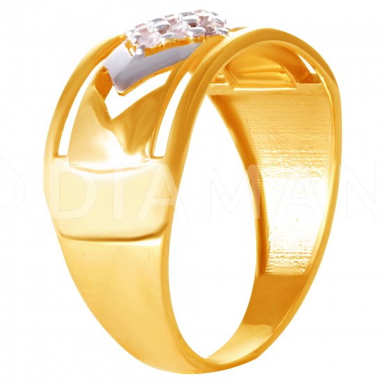 Золотое кольцо с цирконием арт. 171021.09.23.tk-248