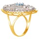Золотое кольцо с цирконием арт. 171021.09.26.пе-33