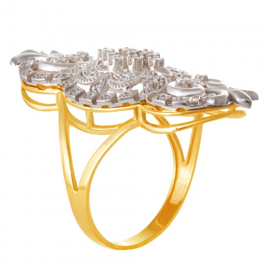 Золотое кольцо с цирконием арт. 171021.09.27.пе-24