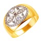 Золотое кольцо с цирконием арт. 171021.09.33.пе-38