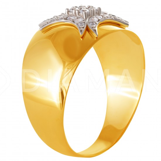 Золотое кольцо с цирконием арт. 171021.09.34.пе-41