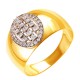 Золотое кольцо с цирконием арт. 171021.09.35.пе-40