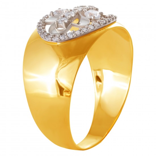 Золотое кольцо с цирконием арт. 171021.09.36.пе-39