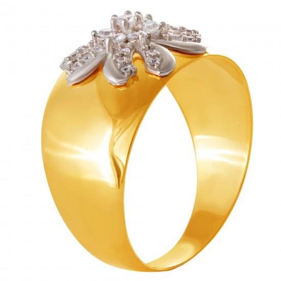 Золотое кольцо с цирконием арт. 171021.09.37.пе-43