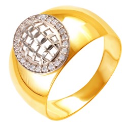 Золотое кольцо с цирконием арт. 171021.09.38.пе-42