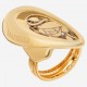 Золотой комплект, кольцо и серьги, арт. 180621.04.15